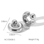 Steel Colored Stainless Steel Round Tube U-shaped Ear – Surprise Gifts — 2