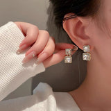 Personalized Fashion Diamond Square Earrings Hot – Stylish Gifts — 1