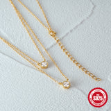 S925 Sterling Silver Double-layer Necklace – Jewelry Gift Ideas — 4