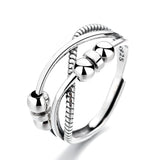 S925 Sterling Silver Fashion Simple Retro Three Layer – Stylish Gifts — 3