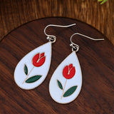 Fashion All-matching Red Flowers And Green Leaves – Stylish Gifts — 11