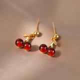 Red Cherry Garnet Necklace For Women Niche Design – Jewelry Gift Ideas — 12