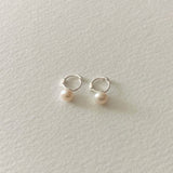 Sterling Silver Freshwater Pearl Stud Earrings Female – Gifts for Her — 2