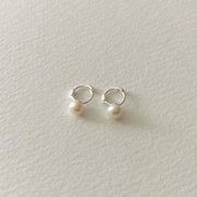 Sterling Silver Freshwater Pearl Stud Earrings Female – Gifts for Her — 2