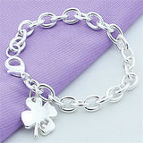925 Silver Plated Clover Bracelet – Jewelry Gift Ideas — 5