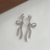 French Style Full Zirconium Bow Ear Clip – Stylish Gifts — 3