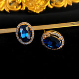 925 Silver Needle Water Diamond Retro Style Earrings – Stylish Gifts — 12