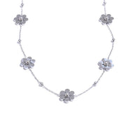 Flower Ornament Stainless Steel Necklace – Jewelry Gift Ideas — 7
