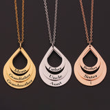 Stainless Steel Three Name Letter Custom Necklace – Jewelry Gift Ideas — 11