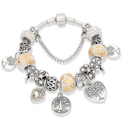 Painted leaf flower bracelet – Jewelry Gift Ideas — 4