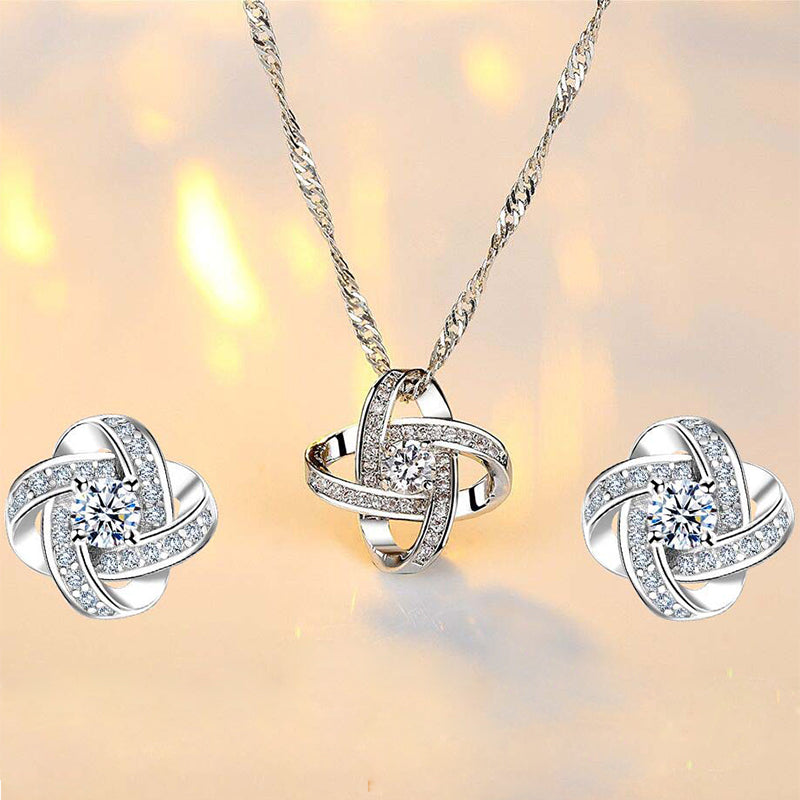 Eternal Star Necklace Earrings Jewelry Set – Jewelry Gift Ideas — 1