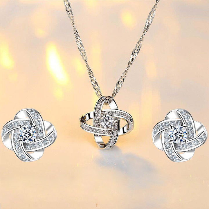 Eternal Star Necklace Earrings Jewelry Set – Jewelry Gift Ideas — 1