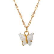 Sweet Acrylic Butterfly Pendant Necklace Simple – Jewelry Gift Ideas — 6