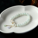 Shell flower jade water drop bracelet – Jewelry Gift Ideas — 3
