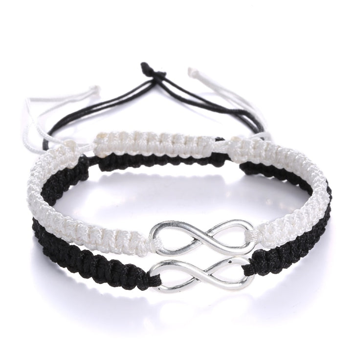 2pcs/pair Handmade Rope Chain Bracelet – Jewelry Gift Ideas — 1