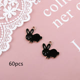 Stay Cute Alloy Dripping Oil Rabbit Pendant – Jewelry Gift Ideas — 5