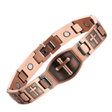 Red Copper Magnetic Cross Bracelet – Jewelry Gift Ideas — 17