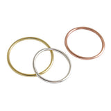 Glossy line rose gold thin ring – Meaningful Gifts — 5