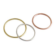 Glossy line rose gold thin ring – Meaningful Gifts — 5