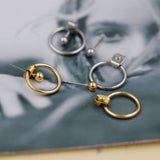 Ring Ear Studs Small Ball Earrings – Practical Gifts — 2