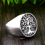 Titanium Steel Tree Of Life Ring Retro Fashion Man – Stylish Gifts — 3