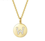 Single Studded Letter Necklace – Jewelry Gift Ideas — 19