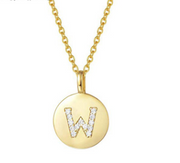 Single Studded Letter Necklace – Jewelry Gift Ideas — 19