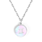 Fashion 12 Constellations White Shell Pendant – Jewelry Gift Ideas — 4