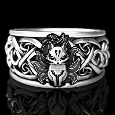 Best Selling Animal Ring Nine-Tailed Fox Pattern – Unique Gift Ideas — 1