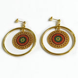 Bohe Tribe Gold Datura Flowers Pendant Earrings – Jewelry Gift Ideas — 5