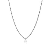 Titanium Steel 26 Letter Necklace Hip Hop Style – Jewelry Gift Ideas — 12