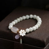 Shell flower jade water drop bracelet – Jewelry Gift Ideas — 6