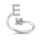 Female Stylish Adjustable Zircon 26 Letters Ring – Gifts for Her — 10