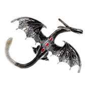 Style Diamond-Encrusted Red Brooch, Retro Winged – Stylish Gifts — 5