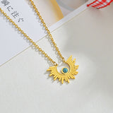 Sun Flower Necklace Women's Stainless Steel – Jewelry Gift Ideas — 3