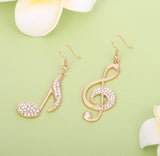 Elegant temperament with diamond notes Earrings – Small Gift Ideas — 4