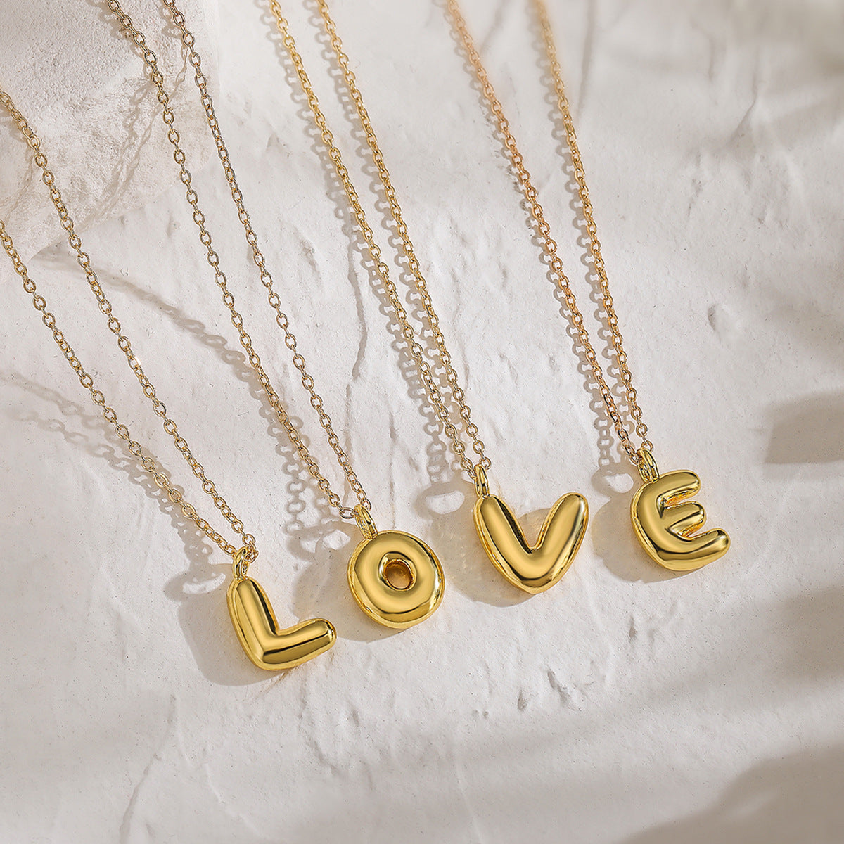 Copper Plated Gold 26 English Letters Pendant – Jewelry Gift Ideas — 1