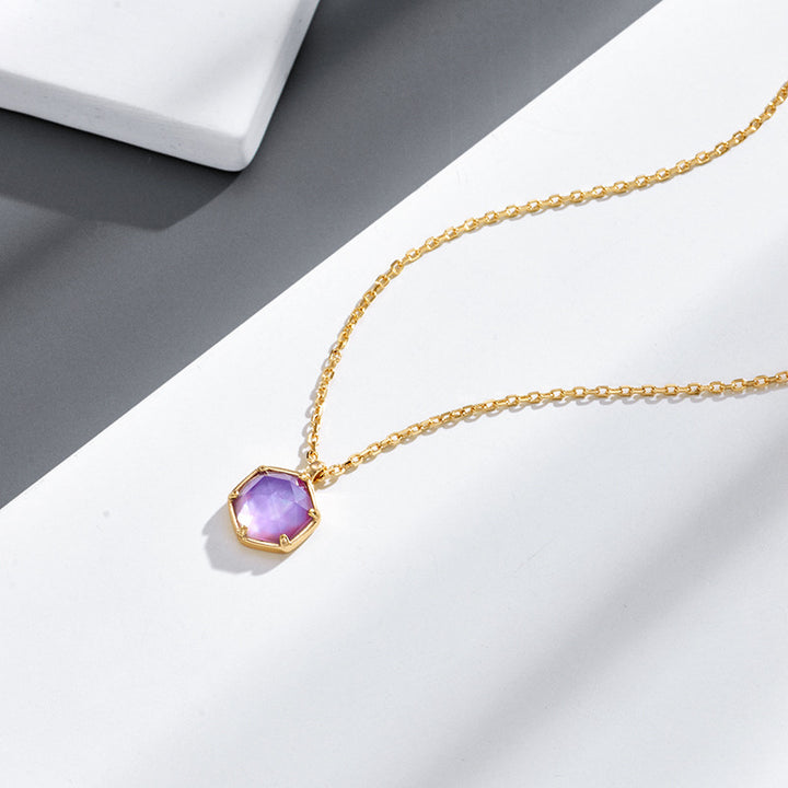 Natural Amethyst Women's Necklace – Jewelry Gift Ideas — 1