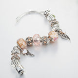 Fashion Orange Wing Pendant Beaded Bracelet – Jewelry Gift Ideas — 2
