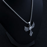 Vintage Wings Cross Titanium Alloy Necklace – Jewelry Gift Ideas — 5