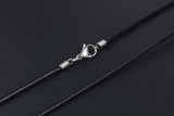 Black Woven Linen Wax Rope Necklace – Jewelry Gift Ideas — 8