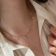 Cross Double Color Gold Pendant Necklace – Jewelry Gift Ideas — 3