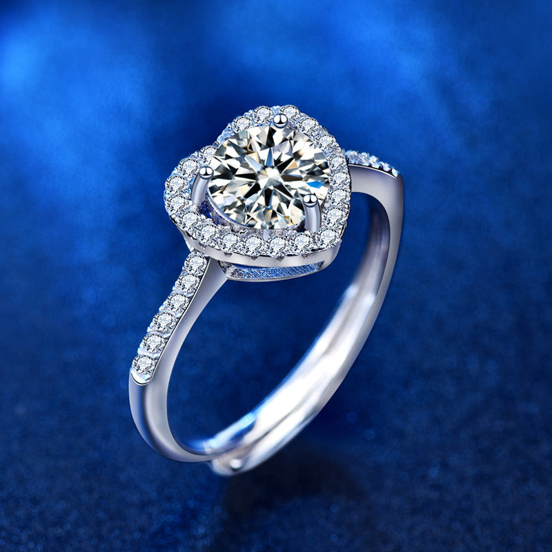 Moissanite Live Heart Diamond Ring – Small Gift Ideas — 1