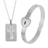 Fashion Jewelry Titanium Steel Couple Love Lock – Jewelry Gift Ideas — 4