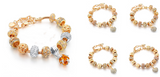 Gold-plated heart beaded bracelet – Jewelry Gift Ideas — 1