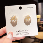 925 Silver Needle Pearl Earrings European – Thoughtful Gifts — 12