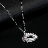 Nordic Alloy Skull Lip Pendant Necklace – Jewelry Gift Ideas — 4