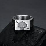 Personalized Hand Ornaments Retro Black Poker Men's – Gifts for Him — 4
