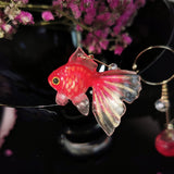 Red Goldfish Koi Three-dimensional Earrings – Useful Gifts — 6