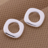 Silver Plated Set Korean Fashion Square Earring – Jewelry Gift Ideas — 2